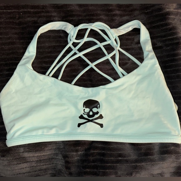 LULULEMON Free To Be SoulCycle Sports Bra - Teal - Picture 1 of 2